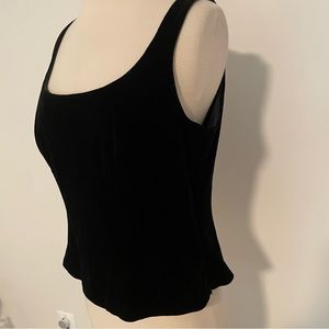 90s Vintage Velvet Square Top